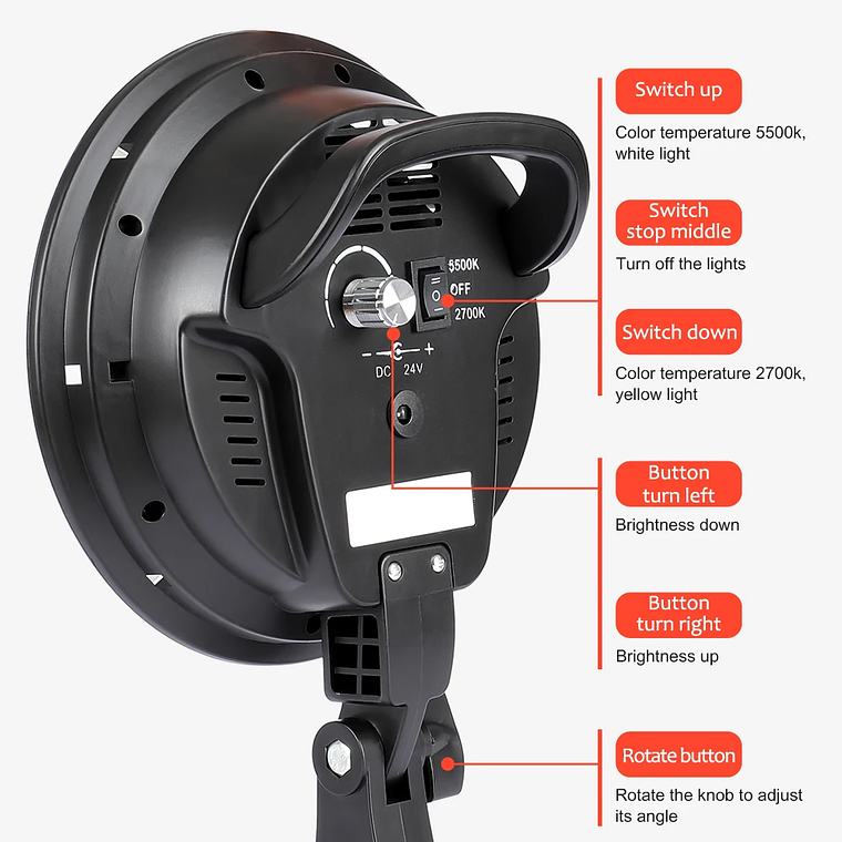 Kit de fotografía de luz Softbox, trípode de fotografía de 2M para luz de disco de caja suave Led de 45W, soporte de estudio fotográfico, iluminación, lámpara de grabación de vídeo 28