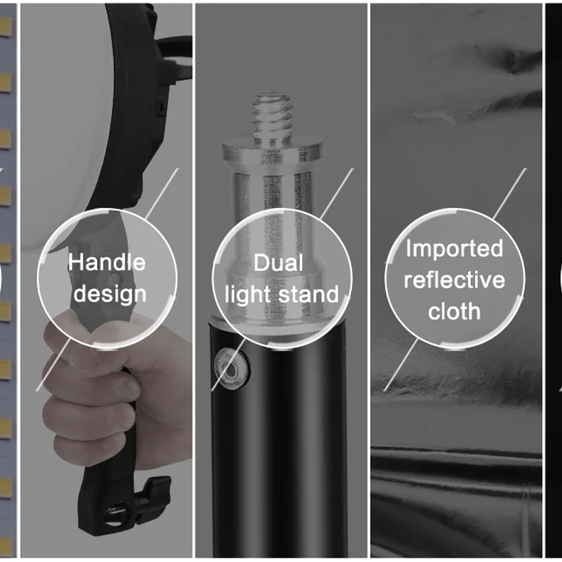 Kit de fotografía de luz Softbox, trípode de fotografía de 2M para luz de disco de caja suave Led de 45W, soporte de estudio fotográfico, iluminación, lámpara de grabación de vídeo 35