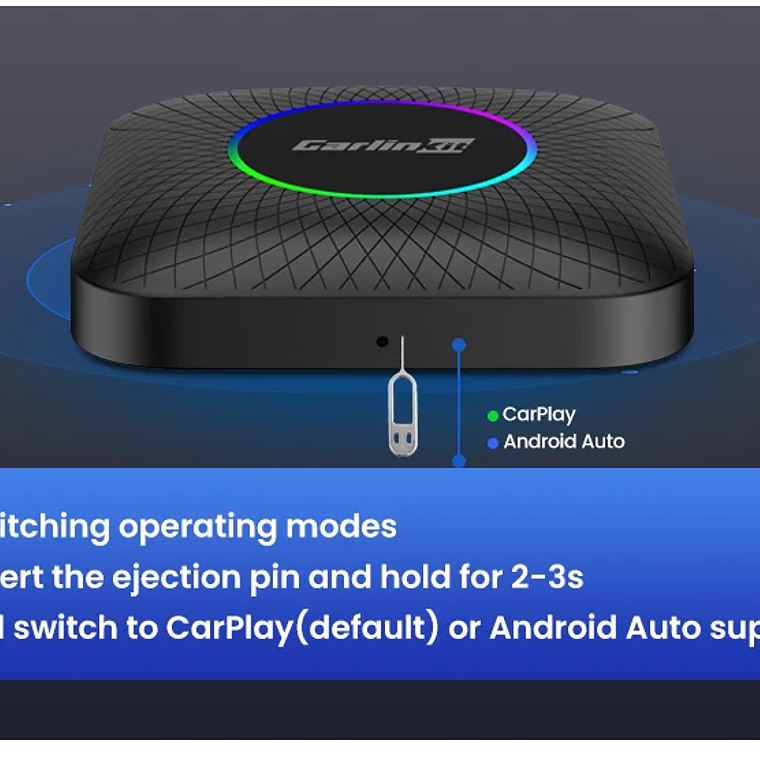 Carlinkit SM6225 Tv Box Android 13 Qualcomm 8 Core Android Auto CarPlay adaptador inalámbrico compatible con vídeo en línea Youtube Netfilx 19