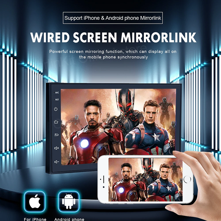 Gran oferta CarlinKit USB inalámbrico y con cable CarPlay Dongle Android Auto AI Box Mirrorlink reproductor Multimedia para coche Bluetooth conexión automática 28