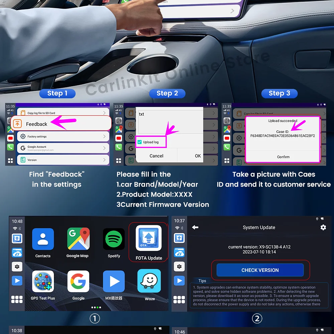 Carlinkit SM6225 Tv Box Android 13 Qualcomm 8 Core Android Auto CarPlay adaptador inalámbrico compatible con vídeo en línea Youtube Netfilx 22