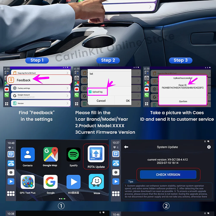 Carlinkit SM6225 Tv Box Android 13 Qualcomm 8 Core Android Auto CarPlay adaptador inalámbrico compatible con vídeo en línea Youtube Netfilx 22
