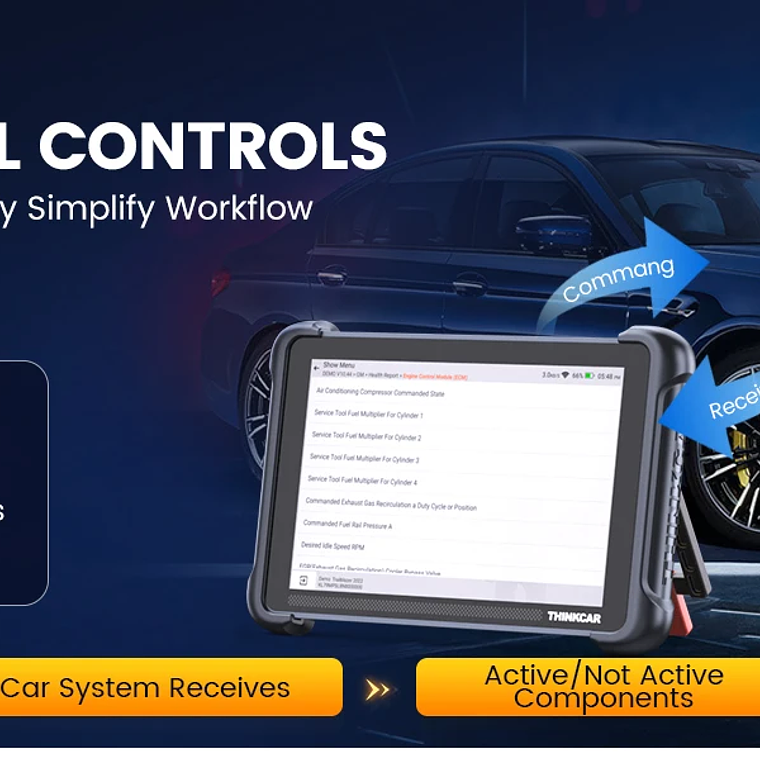 Programación de llaves THINKCAR THINKSCAN 689BT con KEY 101 Herramienta de diagnóstico automotriz Escáner OBD2 bidireccional Codificación de ECU CANFD DOIP 34 Restablecimiento completo Vida útil  31
