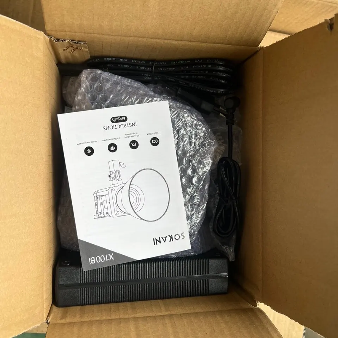 Sokani X100 Luz LED bicolor para vídeo, iluminación de montaje Bowens para fotografía, grabación de vídeo, disparo al aire libre, X100, 100W, RGB 26