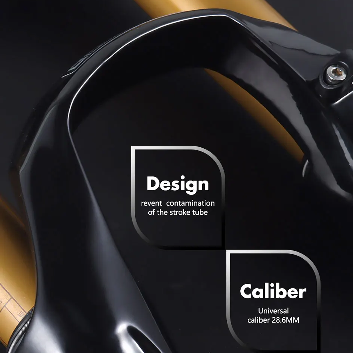 BOLANY R29 Horquilla de Bicicleta con Ajuste de Rebote Suspensión Delantera de Aire MTB 26/27.5/29 Pulgadas Recorrido de 120 mm Horquilla de 9x100mm Liberación Rápida Accesorios para Bicicletas Hor 39