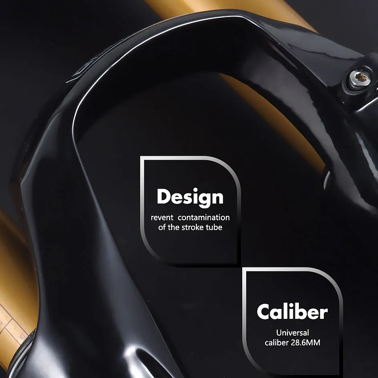 BOLANY R29 Horquilla de Bicicleta con Ajuste de Rebote Suspensión Delantera de Aire MTB 26/27.5/29 Pulgadas Recorrido de 120 mm Horquilla de 9x100mm Liberación Rápida Accesorios para Bicicletas Hor 39