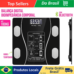 Báscula inteligente de bioimpedancia digital profesional Bluetooth de 180 kg