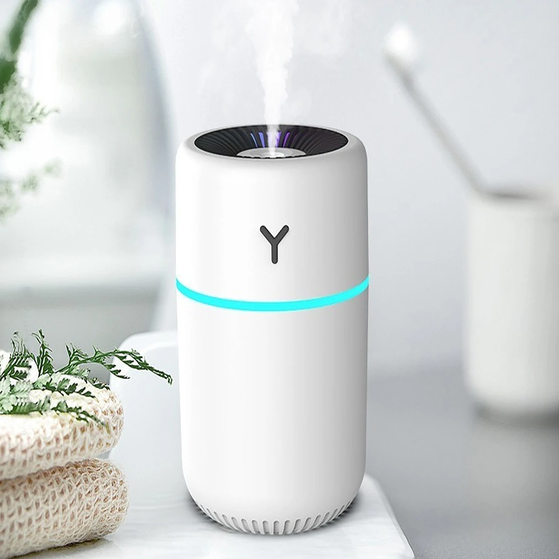 Mini Umidificador Purificador De Ar, Aromatizador, Ambiente Difusor, Climatizador, Led Colorido, Lk903 3