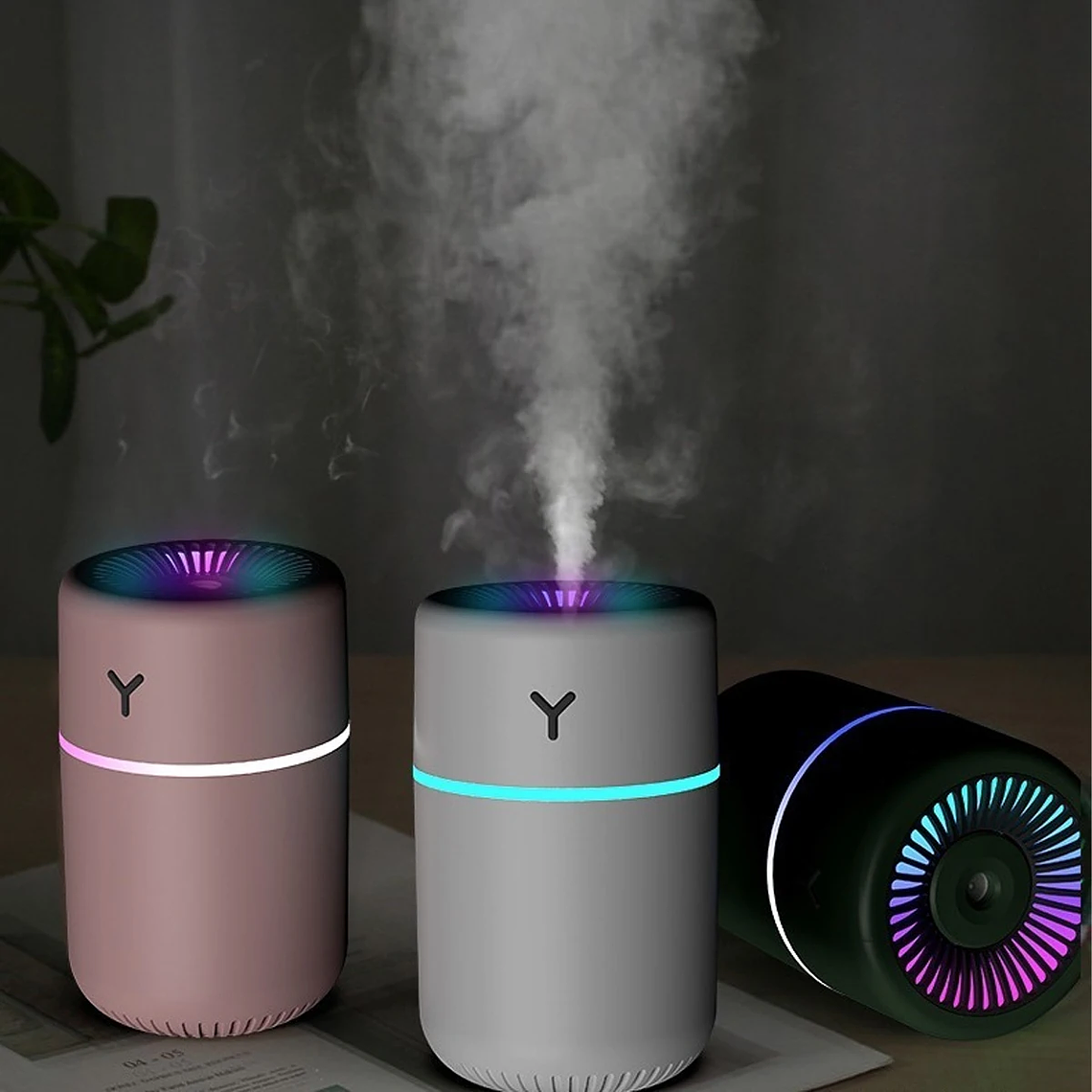 Mini Umidificador Purificador De Ar, Aromatizador, Ambiente Difusor, Climatizador, Led Colorido, Lk903 6
