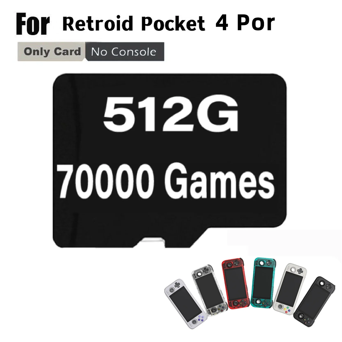 Tarjeta TF para Retroid Pocket 4 Pro, tarjeta SD para juegos retro portátiles, preinstalada con 70000 JUEGOS, 450 JUEGOS de PSP, 480 JUEGOS de PS2, memoria de 512 GB. 9