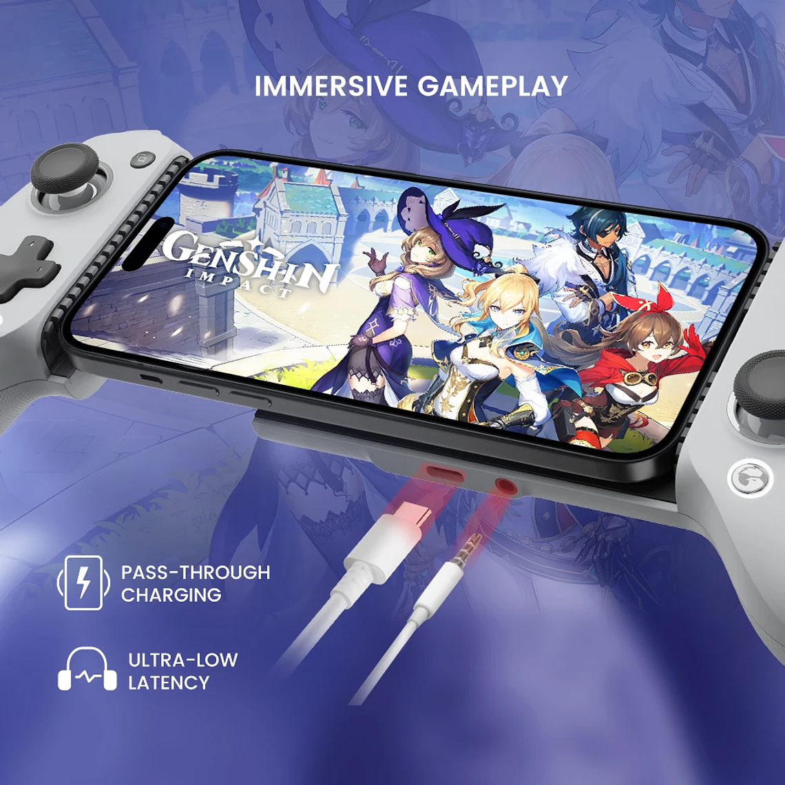 GameSir-Gamepad G8 Galileo para android, mando para PS4, PS5, mando para teléfono móvil, Efecto Hall Stick para iPhone 15, Android 22