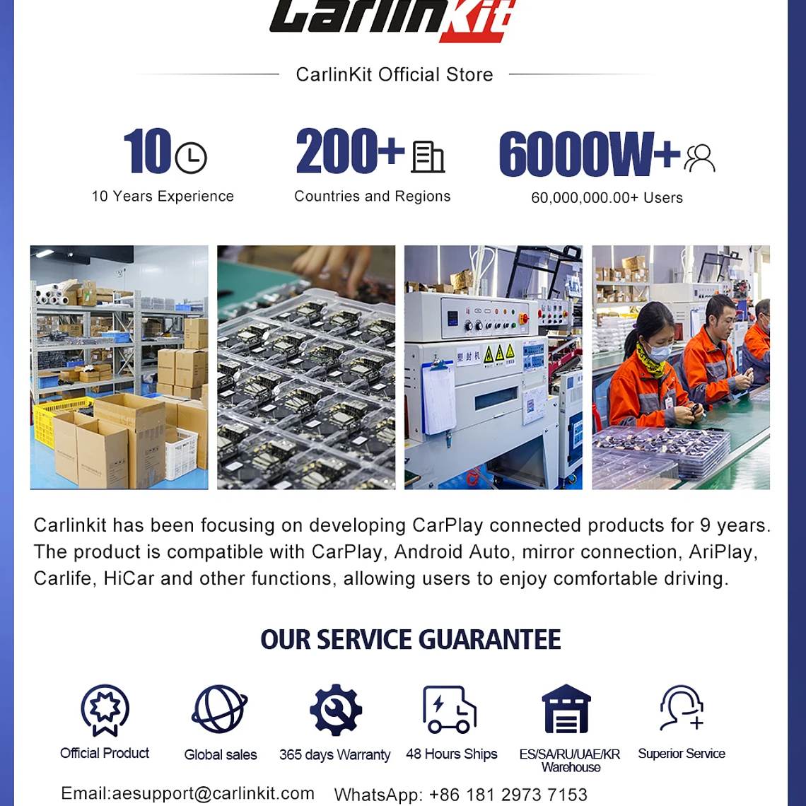 8G+128G Carlinkit CarPlay Ai Box LED Android 13 Inalámbrico Android Auto CarPlay Video TV Box Qualcomm SM6225 Caja de transmisión de 8 núcleos para VW Ford Kia Toyota Honda Benz MG BYD Mazda 33