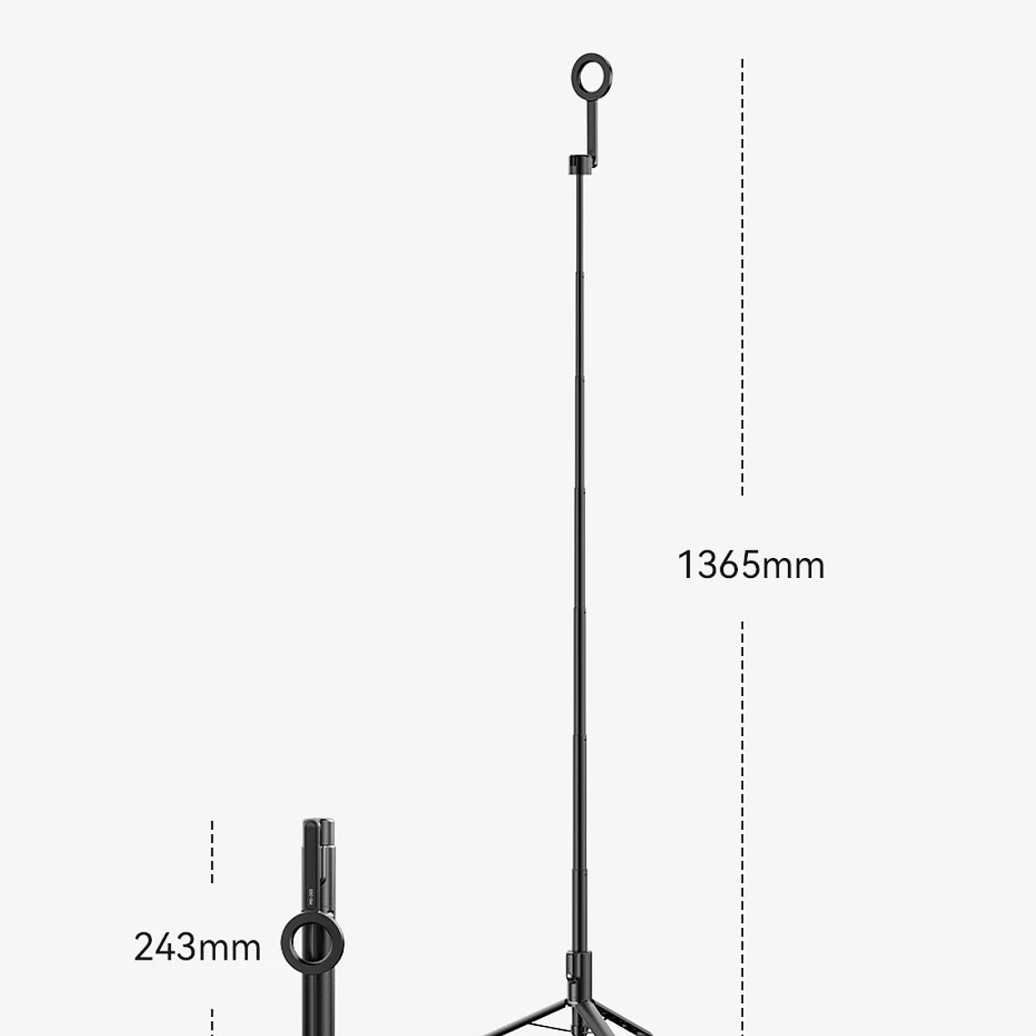Ulanzi MG-003 Pro trípode magnético para palo Selfie para teléfono 1,36 m trípode Selfie extensible para iPhone 15 14 13 12 Vlog transmisión en vivo 19