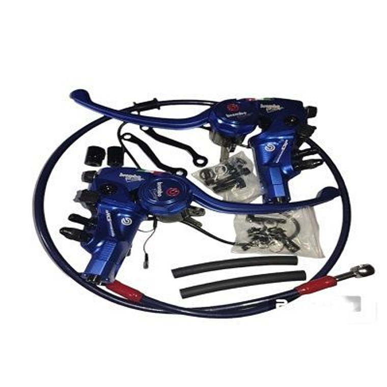 Freno delantero y embrague hidráulico rcs 19 azul 1
