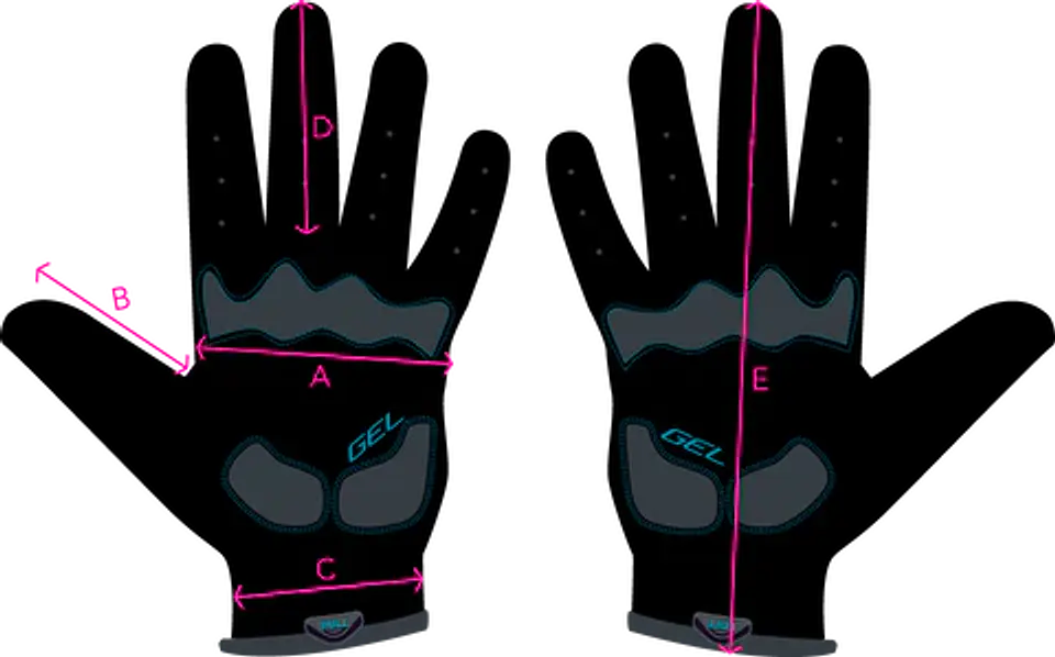 GUANTE LARGO TRIP BLACK/NEON 4