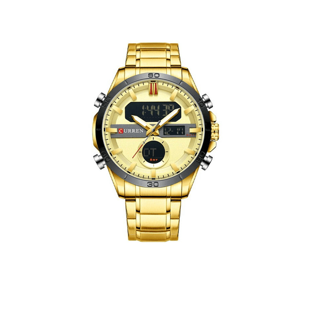 Reloj Analogo-Digital Dorado Curren 8384_4