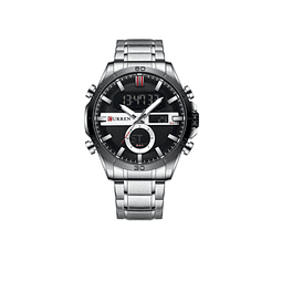 Reloj Analogo-Digital Plateado Curren 8384_5