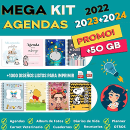 Mega Pack Agendas 2023 - 2024 + Regalos!