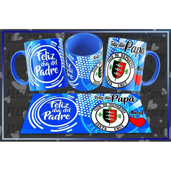 20 Plantillas Sublimación Día Padre Tazas Fútbol Chile 1ra B 9