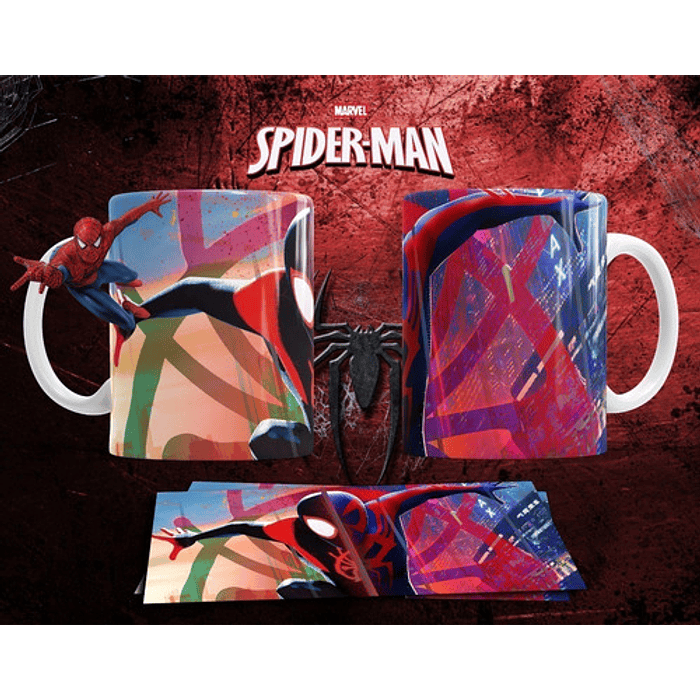 Plantillas Sublimación Tazas Spiderman 3
