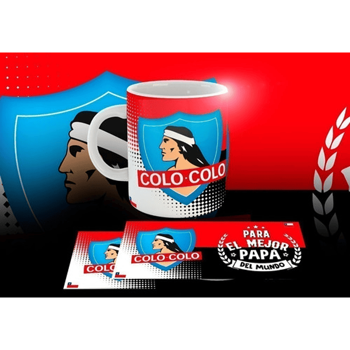 Pack Sublimación Tazas Fútbol Chileno, Para El Mejor Papá  9