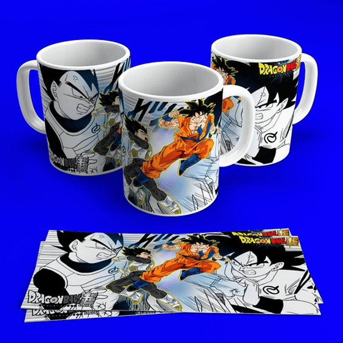 Plantillas Sublimación Tazas - Dragon Ball Super 1