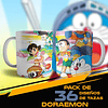 36 Plantillas Sublimación Tazas - Doraemon 1