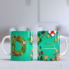 Plantillas Sublimación Tazas Abecedario Navidad 4