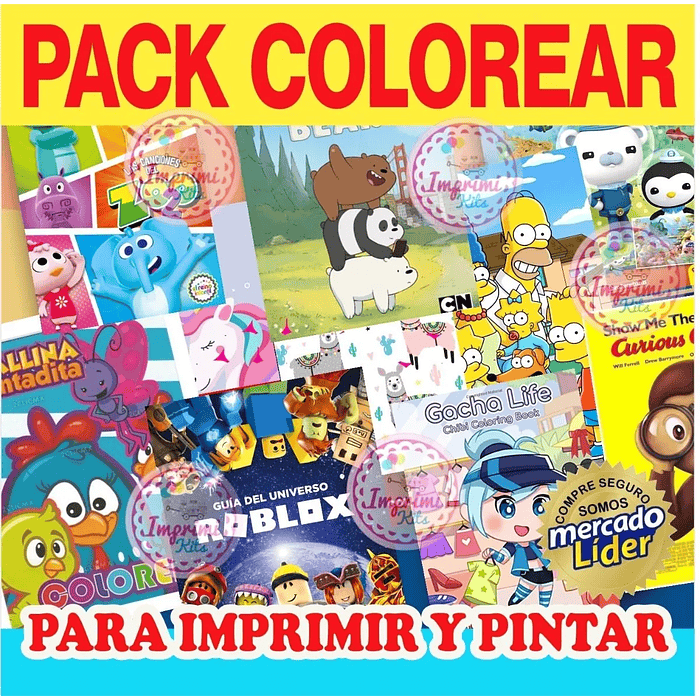 3x1 Kit Imprimible Para Colorear + Dibujos + Actividades 1