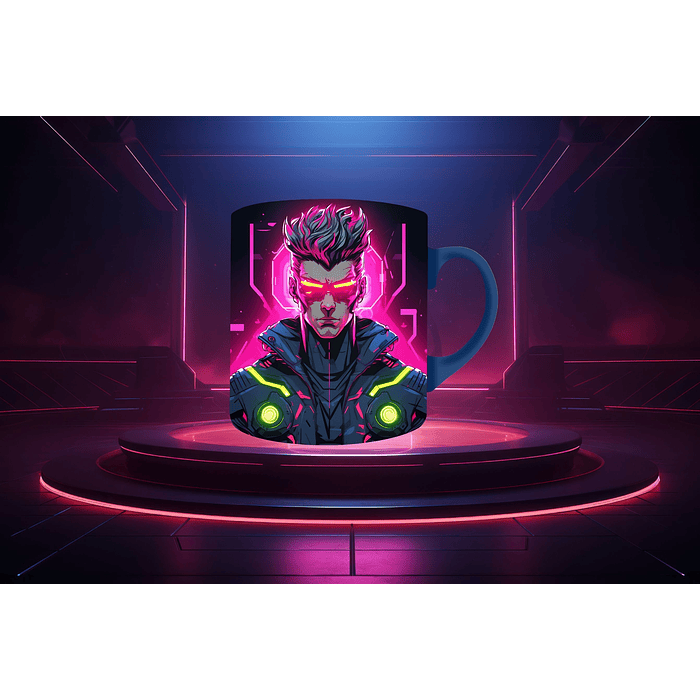Plantillas Sublimación Tazas - Cyberpunk 3