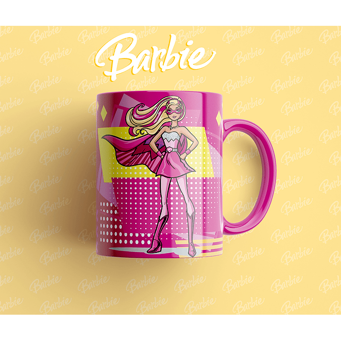 Plantillas Sublimación Tazas - Barbie Vol.1 15