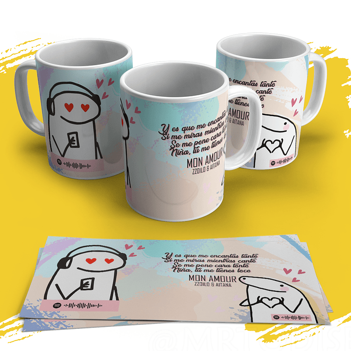 21 Plantillas Sublimación Tazas - Flork Música Canciones 12