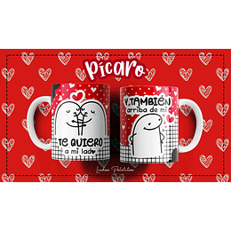 Plantillas Sublimación Tazas -  Flork Pícaro Día del Amor