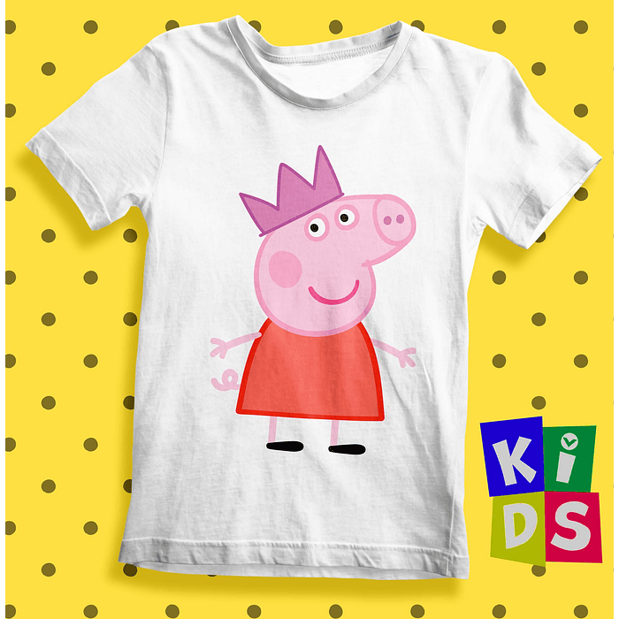 100 Plantillas Sublimación Poleras - Peppa Pig 3