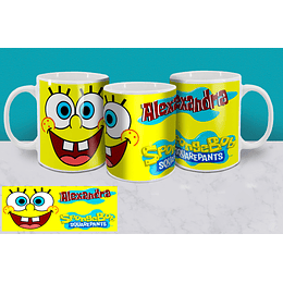  Plantillas Sublimación Tazas - Bob Esponja