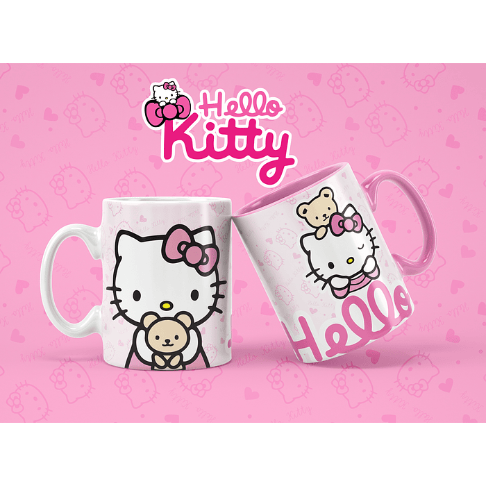  Plantillas Sublimación Tazas - Hello Kitty 9