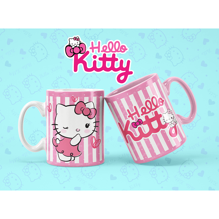  Plantillas Sublimación Tazas - Hello Kitty 10