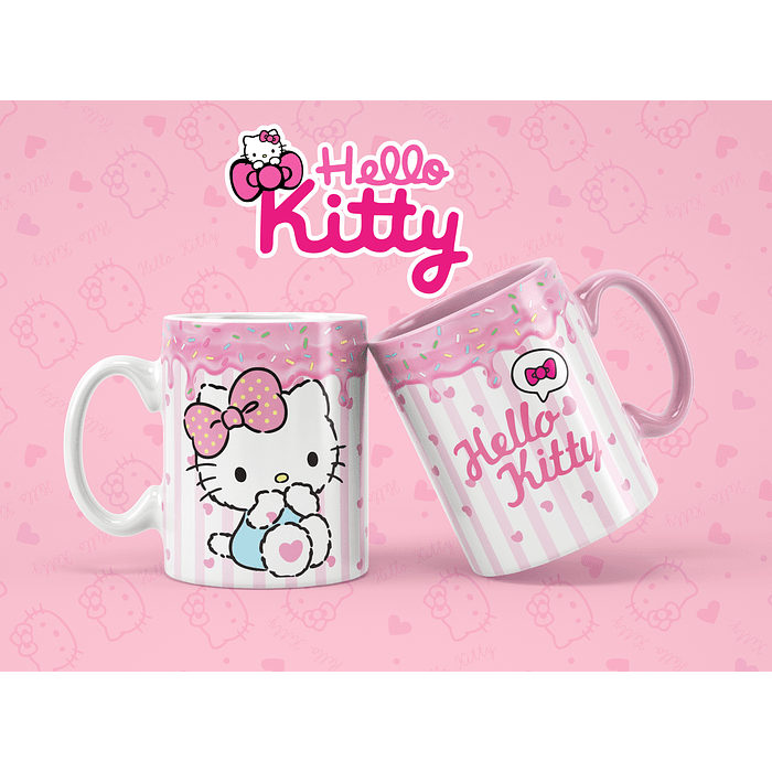  Plantillas Sublimación Tazas - Hello Kitty 11