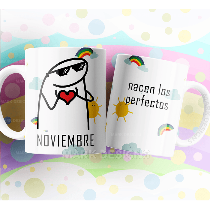 Plantillas Sublimación Tazas - Flork Meses 11