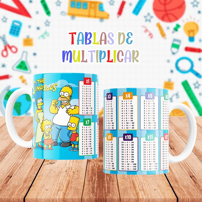 Plantillas Sublimación Tazas - Tablar Multiplicar Vol.2 18