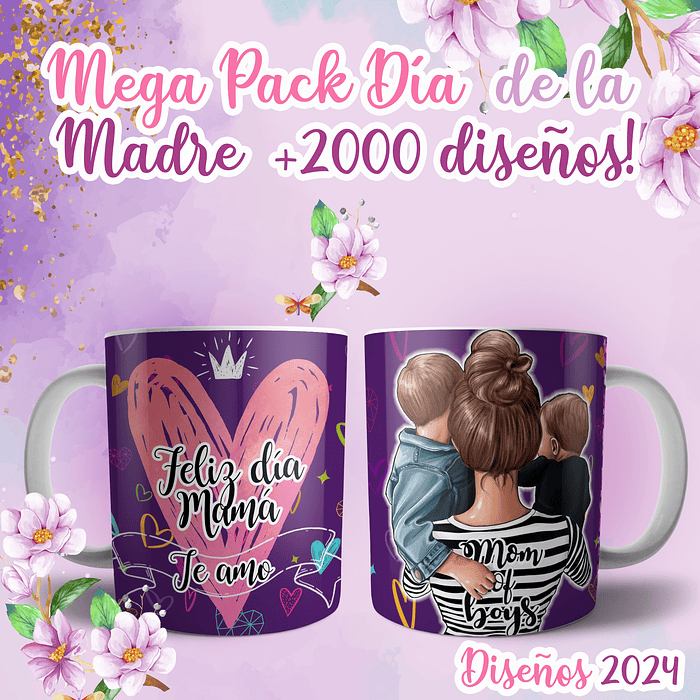 Mega Pack Día De La Madre +2000 Diseños 1