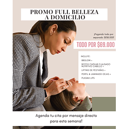 Promo FULL BELLEZA® - Fecha coordinada via Instagram y/o WhatsApp 
