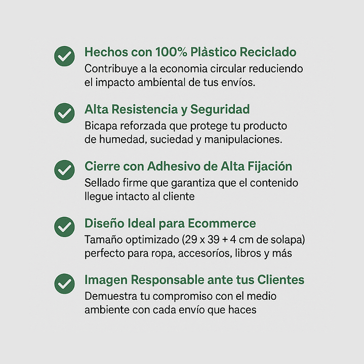 Pack x 100 Sobres Ecológicos 28x39 cm para Envíos | Doble Capa Coex Blanco/Negro 4