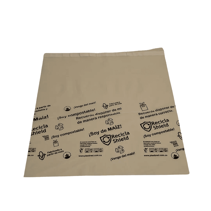 Bolsa de Seguridad Compostable 30 x 40 cm – Cal 2.0 | Pack 100 sobres 1