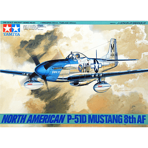 Tamiya 61040 North American P-51D Mustang 8th Air Force 1/48 Scale Kit