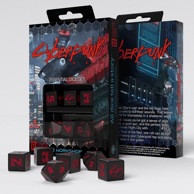 Cyberpunk Red Essential Dice Set (7)
