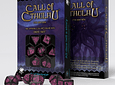 Call Of Cthuhul 7th Edition Black & Magenta dice set