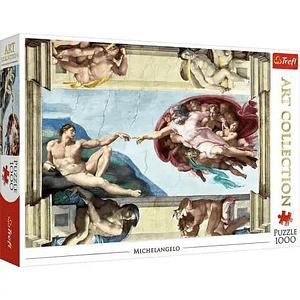 Puzzle Trefl 1000 piezas La Creación de Adán, Michelangelo