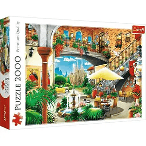 Puzzle Trefl 2000 piezas Vista de Barcelona
