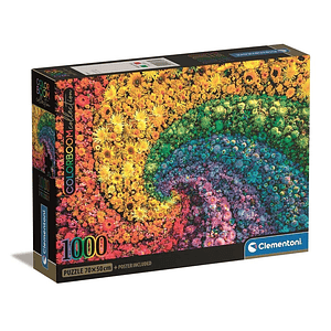 Puzzle Clementoni Espiral de flores 1000 piezas